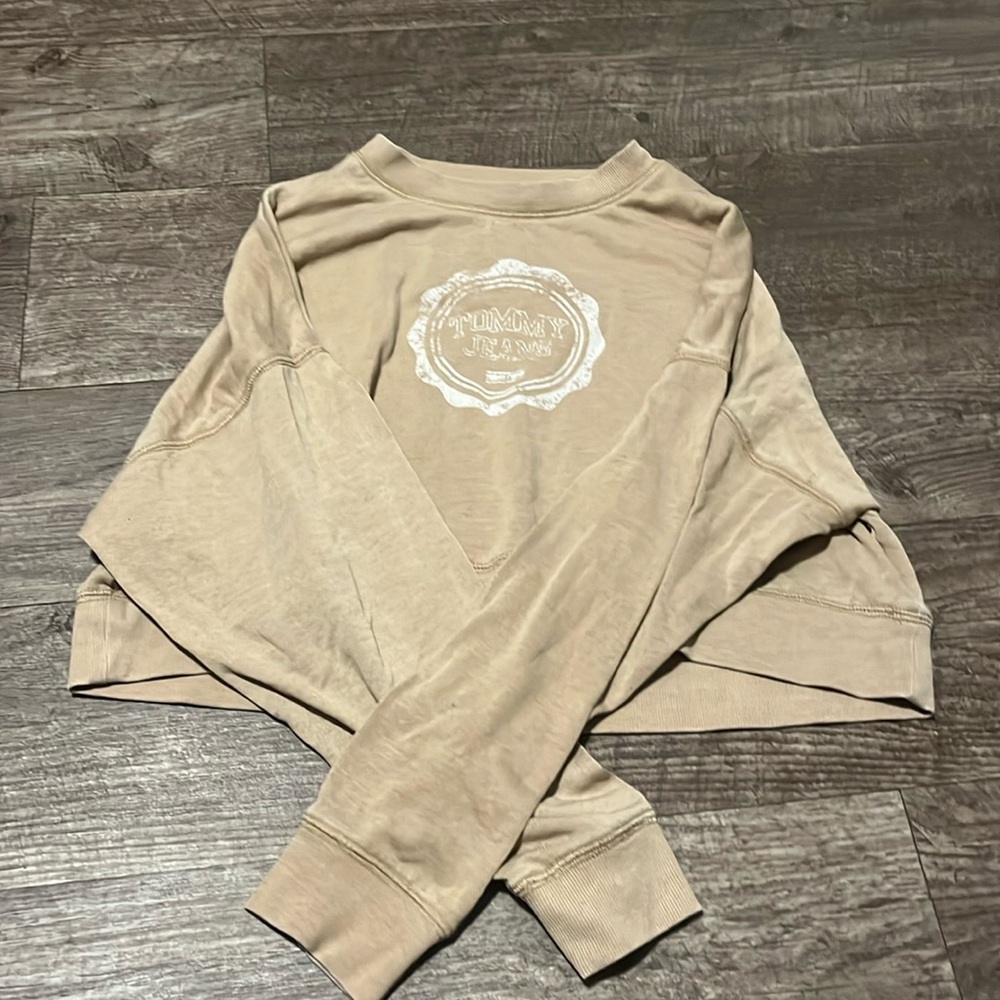 Cute cropped sweatshirt very thin and breathable